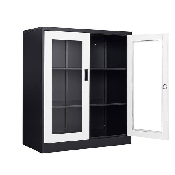 BLACK METAL ACCENT STORAGE CABINETS (HYM-HD04281193) BLACK METAL ACCENT STORAGE CABINETS (HYM-HD04281193)